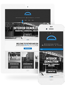 Father & Sons Demolition - Website Design by Red Cherry